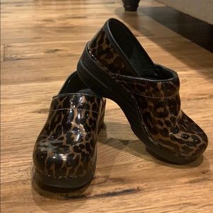 Dansko Leopard Clogs Size 36